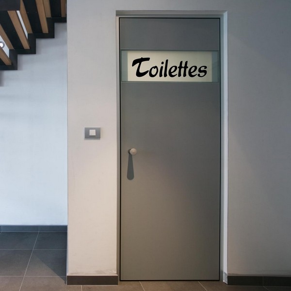 Exemple de stickers muraux: Toilettes 2